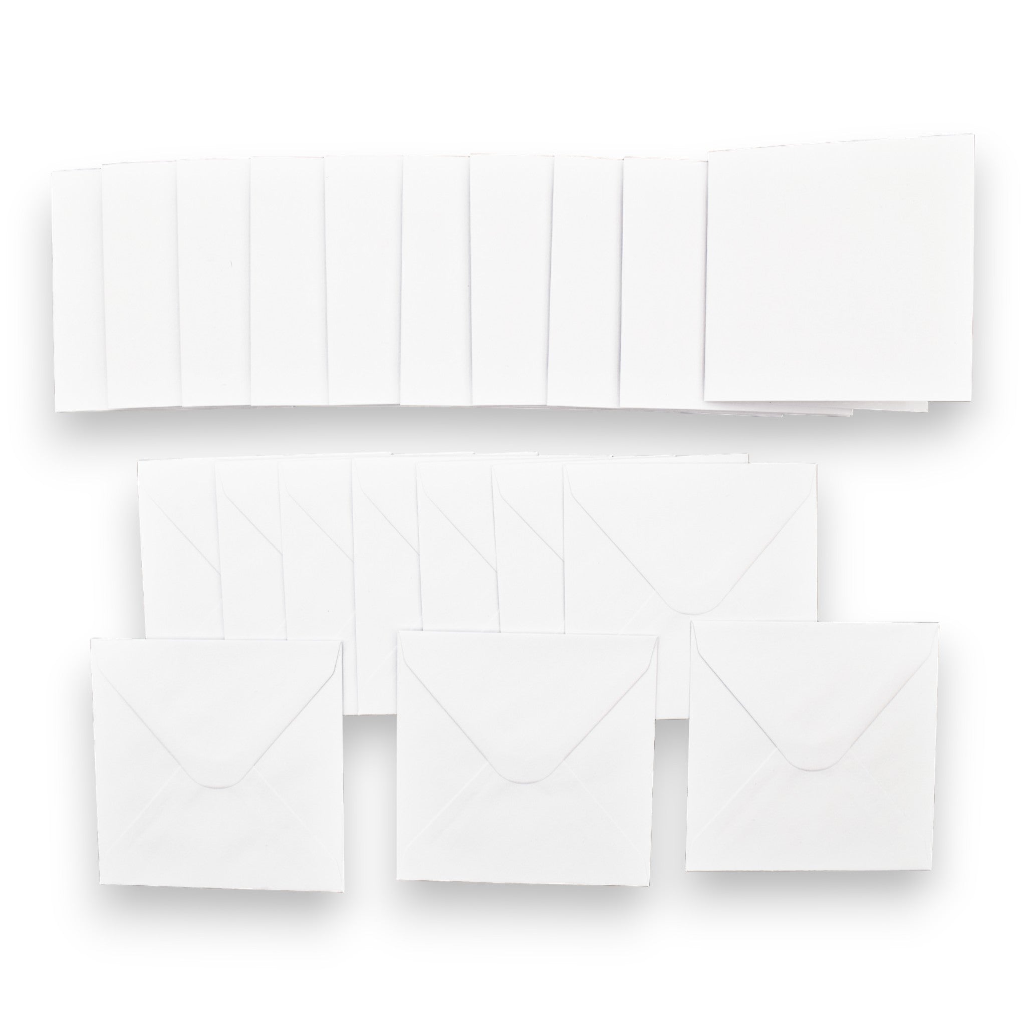Mini 3.5" White Cards & Envelopes